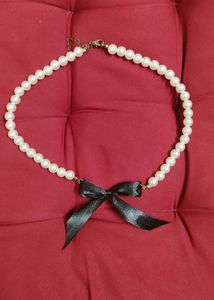 pinterest ribbon pearl necklace