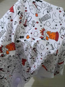 #Trendy doodle T-Shirt For Girls