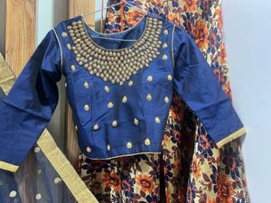 Crop Top With Lehnga