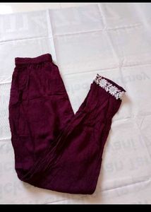 Maroon Embroidered Kurta Set with Duppta