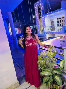 Pink Embroidered Gown