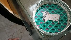 Cow Design Decorative Tray