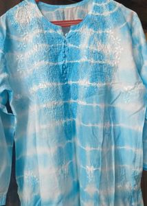 New Lucknowi Tie Die Kurti