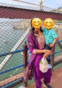 Purple 💜 Kurta, Dupatta &amp; Bottom Set