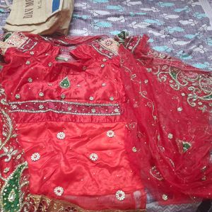 Red Bridal Lehenga Choli