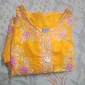 Elegant Yellow Kurta