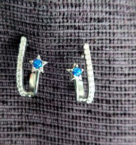 Azure Star Crawler Earrings 925 silver,BRAND NEW
