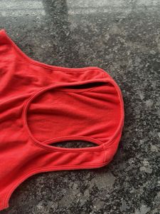 Free Size Racer Back Red Top
