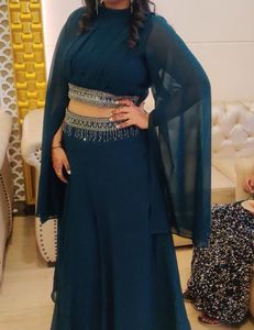 crop top with long skirt