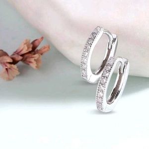92.5 Hallmark Hoop Earrings