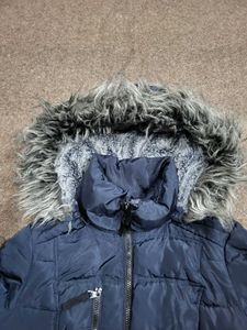 Women Navy Puffer Coat