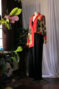 Vintage Baroque Print Shirt