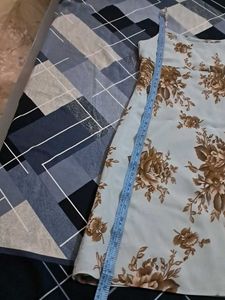 Floral PRINT  One Piece Dress Imported Fabric