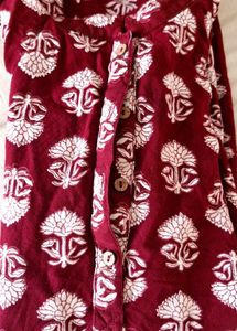 Three Fourth Sleeves Long Straight Daily Kurta