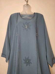 Elegant Grey abaya for women