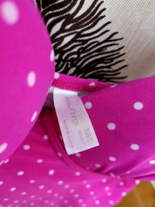 Pink Polka Dot Tankini Top