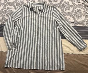 NEVER USED Long Striped Shirt