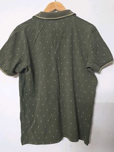 AceMan Olive Green Polo T-Shirt