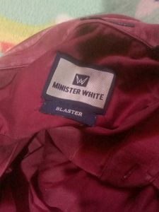 Burgundy, Navy Blue Casual Shirt
