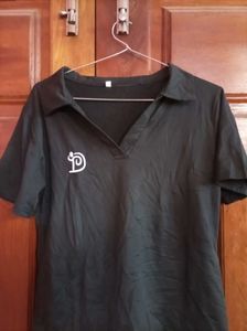 Classic Black Polo Top