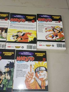 Naruto Manga Volumes 14-17, 19,22, 23