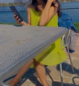 Sassafras Lime Green Dress
