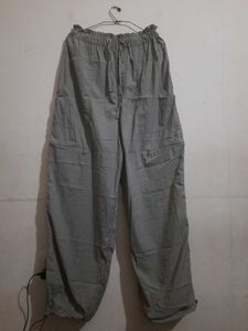 Gray Parachute Pants