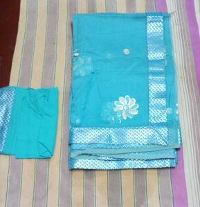 Blue Floral Kurta Set