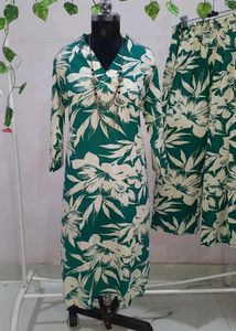 Brand New Big Floral Prints Coord Set