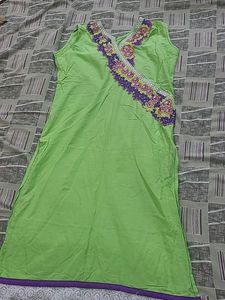 Fluorescent Sleeveless Kurta