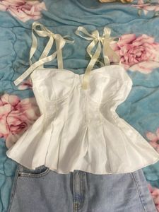 White Corset Top