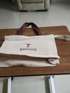 Tanishq Jute Bag With Zip New