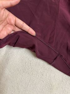 Wine Red Hot Mini Back Cross Dress♨️