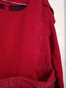 Elegant Red Dress Gorgeous imported quality