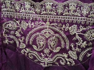 Elegant Purple Saree 🥻 💜