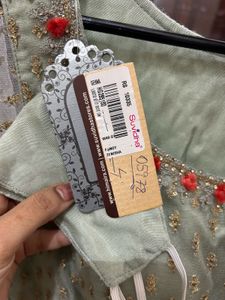 Grey Peplum Sharara With Dupatta