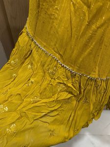 Elegant Yellow Lehenga Skirt