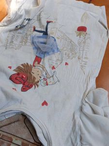 Girl's Graphic Print Top