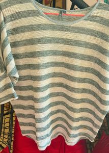 Striped Dolman Sleeve Top