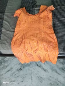 Peach Punjabi Stiched Salwar Suit