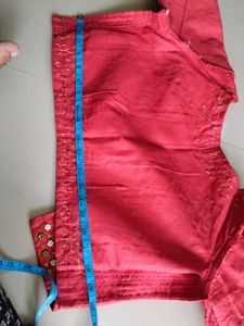 Embroidered Red Blouse