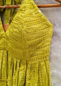 Lime Green Halter Neck Top