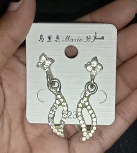 Dangling Rhinestone Earrings