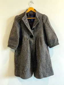 Overcoat with Unique Sleeves and Silhouette