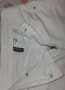 H&amp;M Wide Leg White Jeans