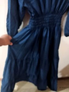 Peacock Colour Dress (XL)