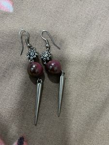 Unique Silver Drop Earrings