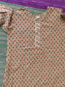 Floral Print Kurta