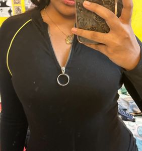 full sleeve zip up dress
