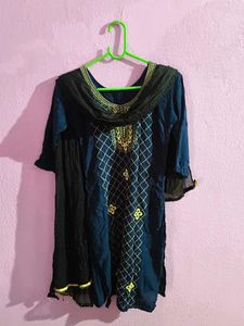 Embroidered Cotton Kurti